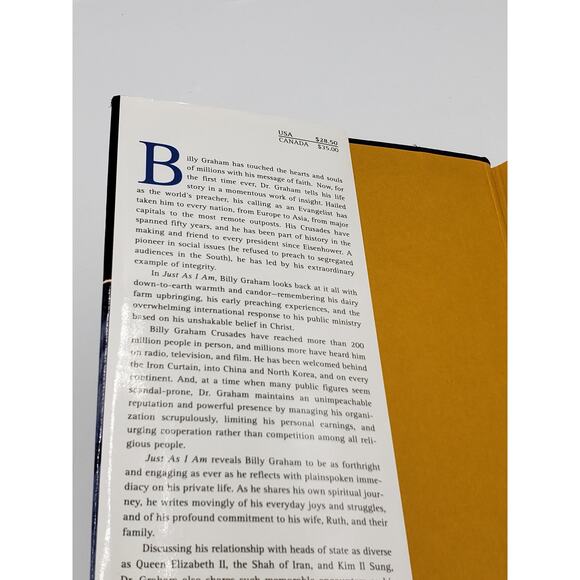 Just As I Am: The Autobiography of Billy Graham Hardcover First Edition - Picture 7 of 7